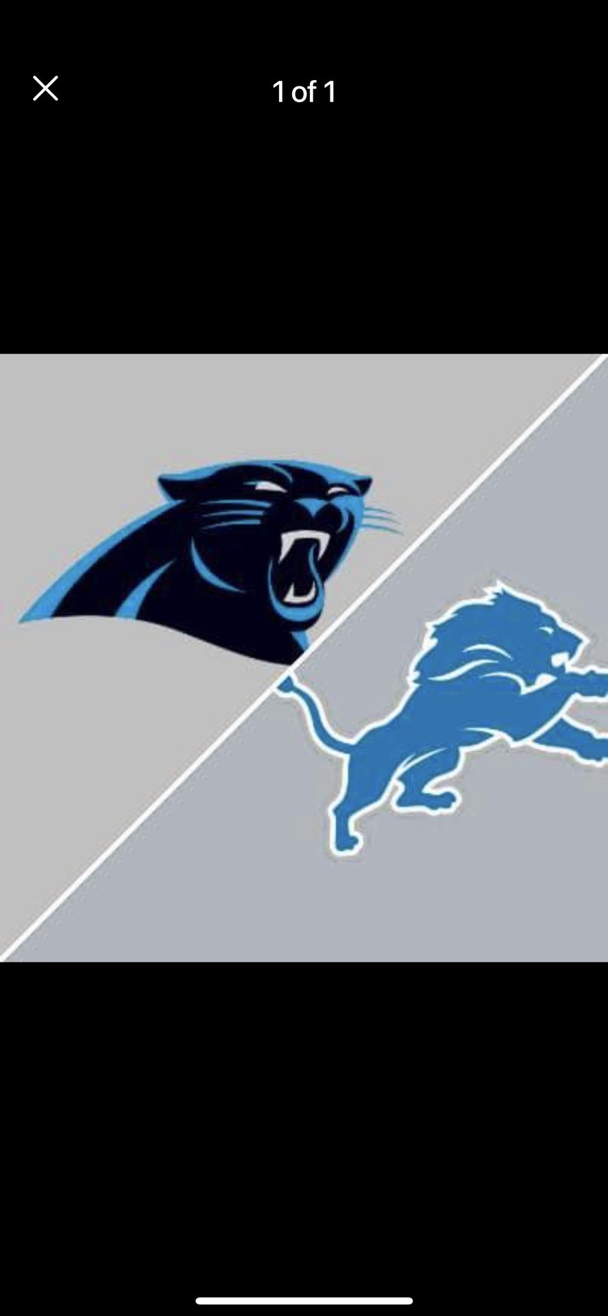 $80.00 Panther Vs Detroit Lions Dec 24 @ 1pm 