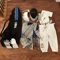 Fencing 🤺 Sports Equipment - Mask, Lame, Foils, Sports Bag, Pants, Jacket, Gloves, Body Cords