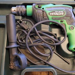 USED! (twice) Hitachi 5/8-in 5-Amp Corded Hammer Drill w/ Case
