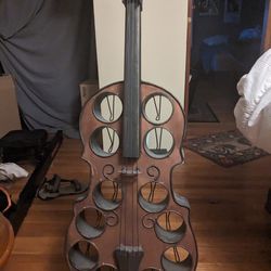Cello Shaped Wine Rack 