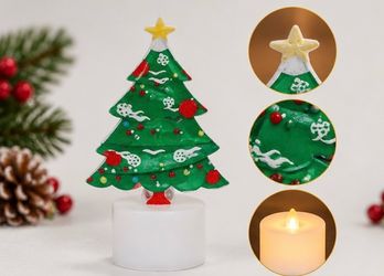 Christmas Tree LED Tealight Figurine