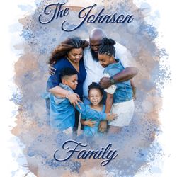 Custom Family Watercolor Paintings From Your Favorite Photograph