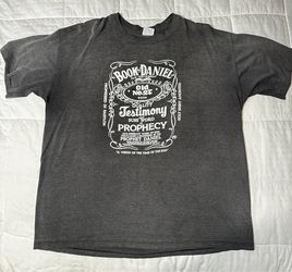 Vintage Book of Daniel Christian Parody T-Shirt - Faded Black XL