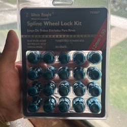 New White Knight Spline Wheel Lock Kit 12mm-1.50