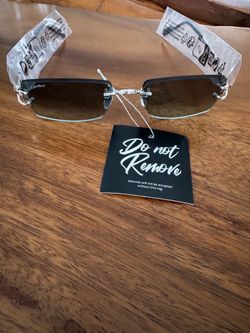 Cartier C de Cartier Blue silver rhodium sunglasses