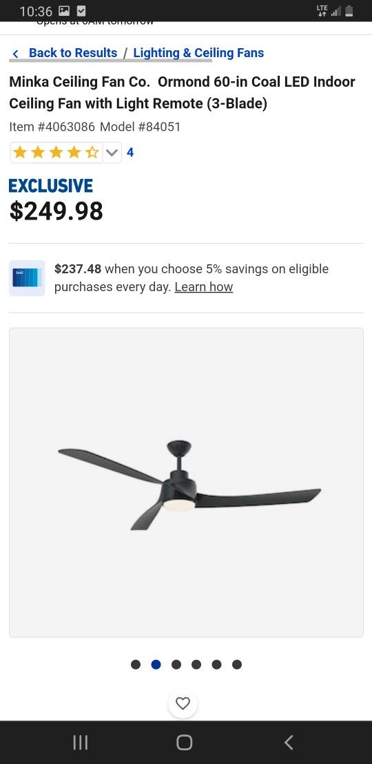 Ormond Minka Ceiling Fan.