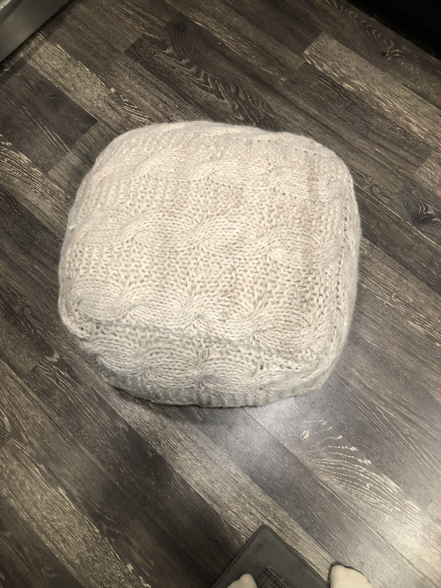 Wool Ottoman Poof 