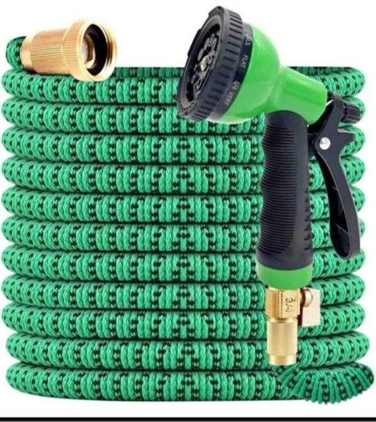 New 50ft Expandable Garden Hose With Nozzle