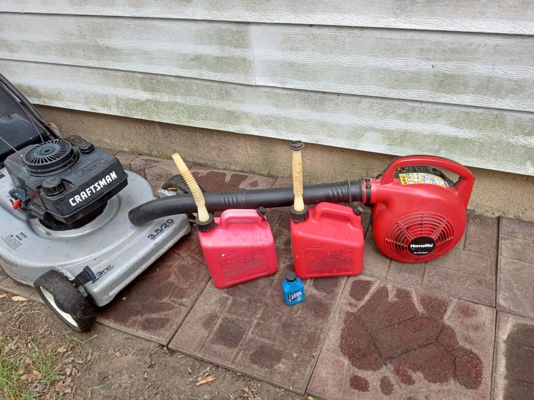 Lawnmower And Leaf blower Bundle Ready To Work