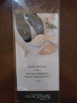"I do", "I do too" wedding shoe decals