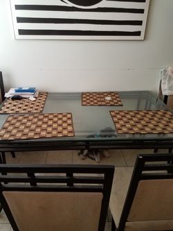 Glass Table with stand