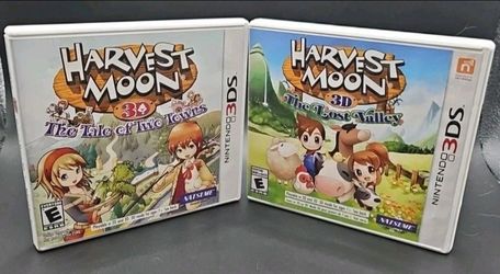 Lot of Harvest Moon 3DS games Tale of Two Towns & Lost Valley both CIB