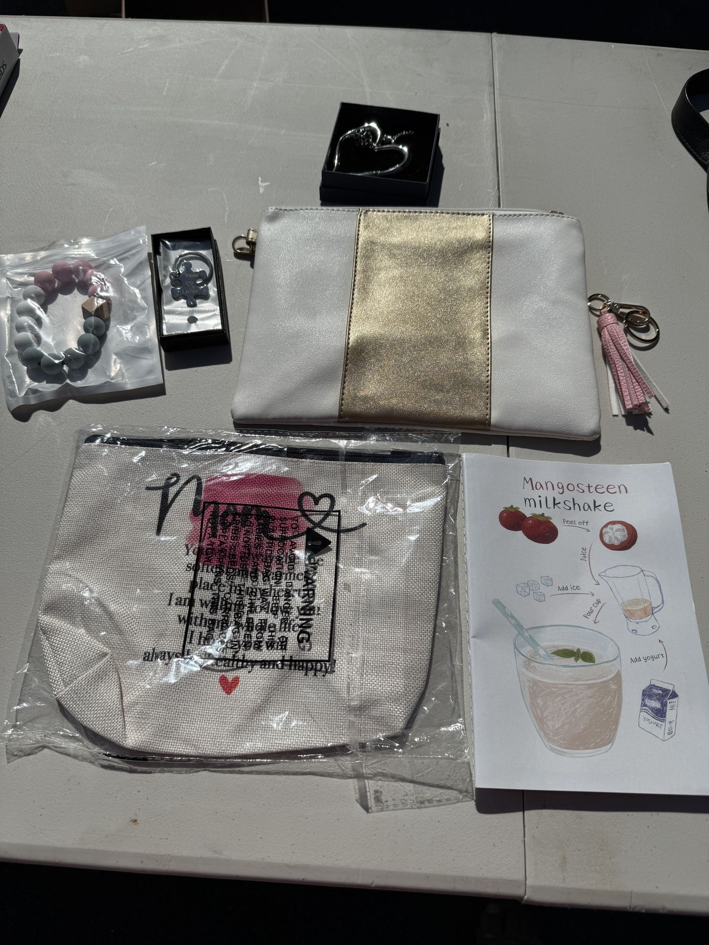 8 New Mother’s Day ( or Any Occasion) clutch’s, Keychains, diary, Jewelry