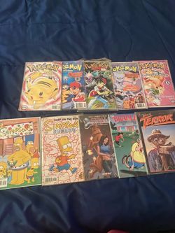 Vintage 1999 Pokémon Comic Book Lot (5 Comics)