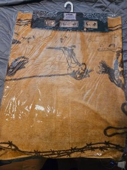 New Western Team Roping Rug Mat 30" by 50"