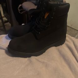 All Black Timberlands