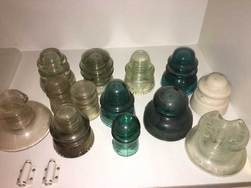 Vintage glass insulators