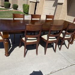 Nice Dining Table Expandable 8 Chairs