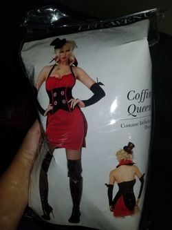 Coffin Queen, Vampire Halloween Costume for Women Size M/L Leg Avenue