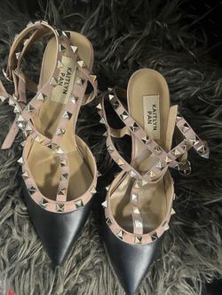 Kaitlyn Pan studded kitten heels | Woman Size 7