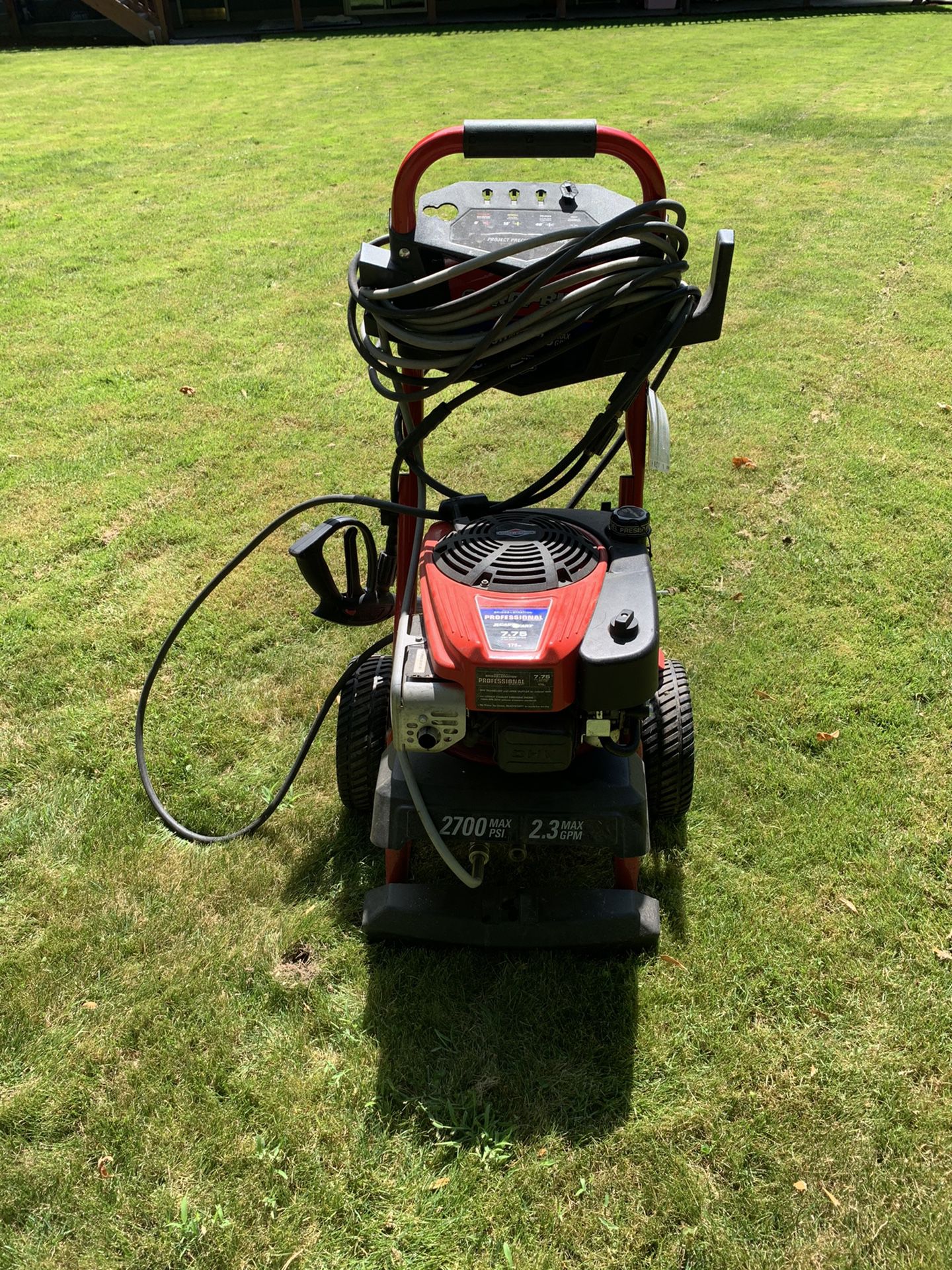 Gas 2700 psi power washer
