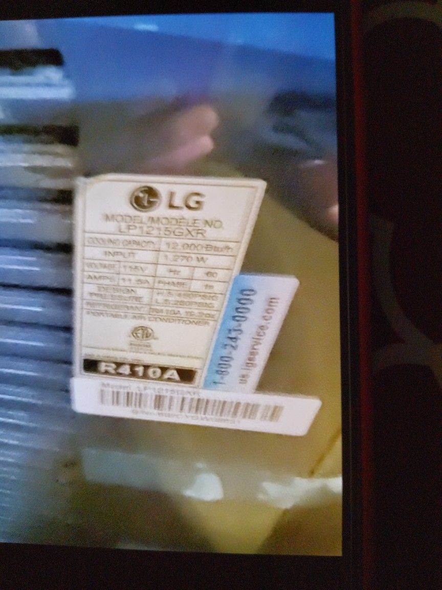 LG AIR CONDITIONER(Portable ) With Remote