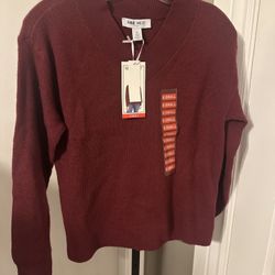 New Nine W. Women’s Extra Small Burgundy Sweater