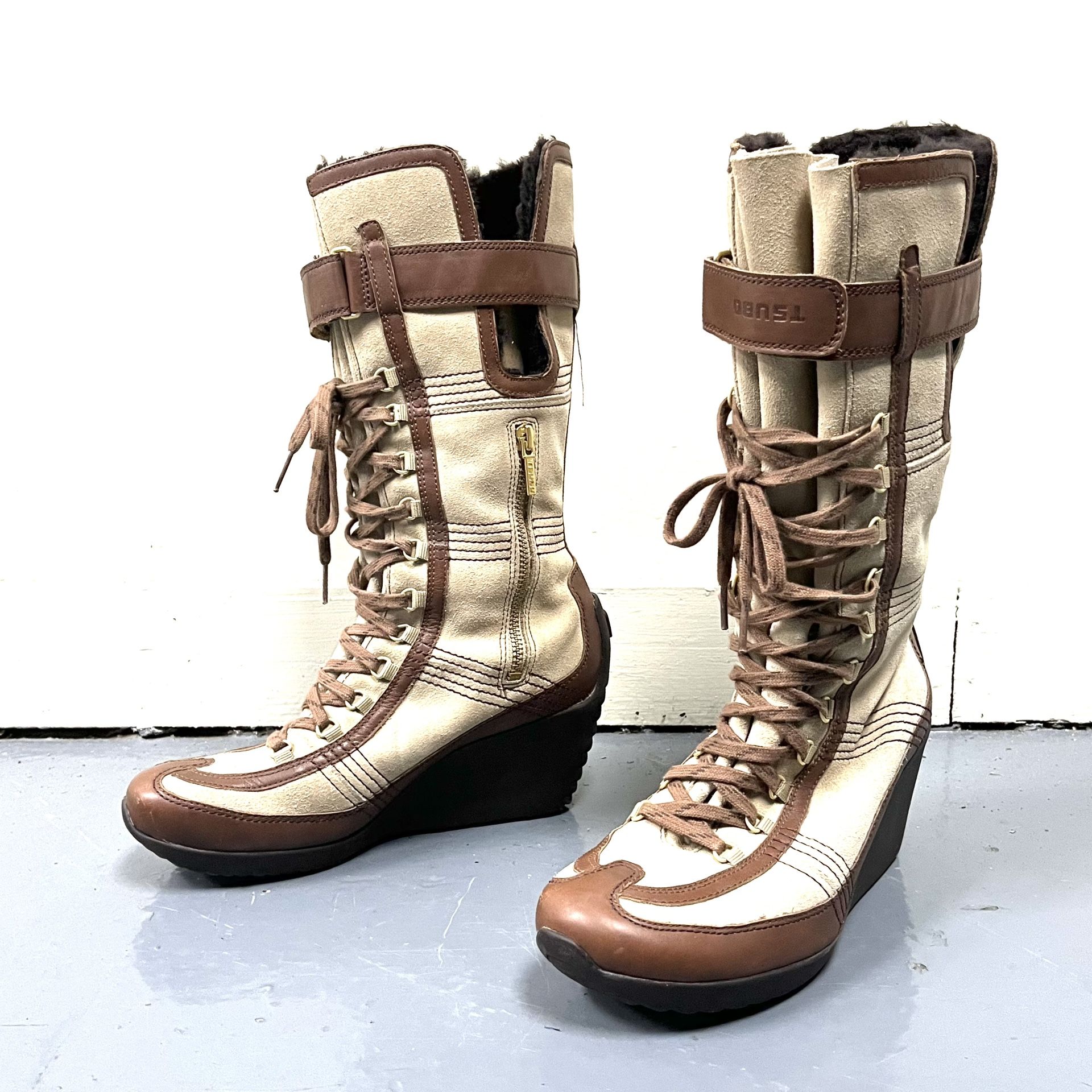 Tsubo Suede Boots. Shearling Lined Leg. Premium Boots Women’s Size 8.5