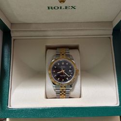 Two-Tone Black Dial Rolex