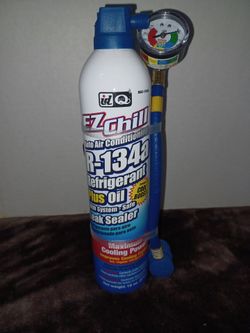 Ez Chill R-134a Auto air conditionerLeak Sealer Refrigerate  Plus Oil
