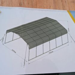 20 X 30 Steel Carport 