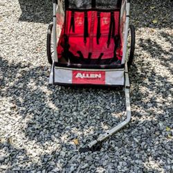 Allen Sports Deluxe Steel Kids Bike Trailer Red