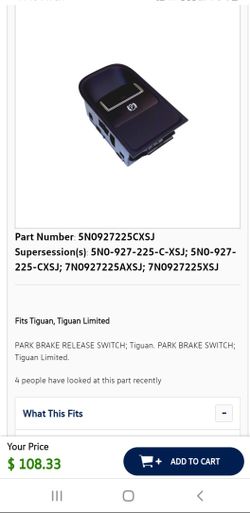 Volkswagen Tiguan Brake Switch