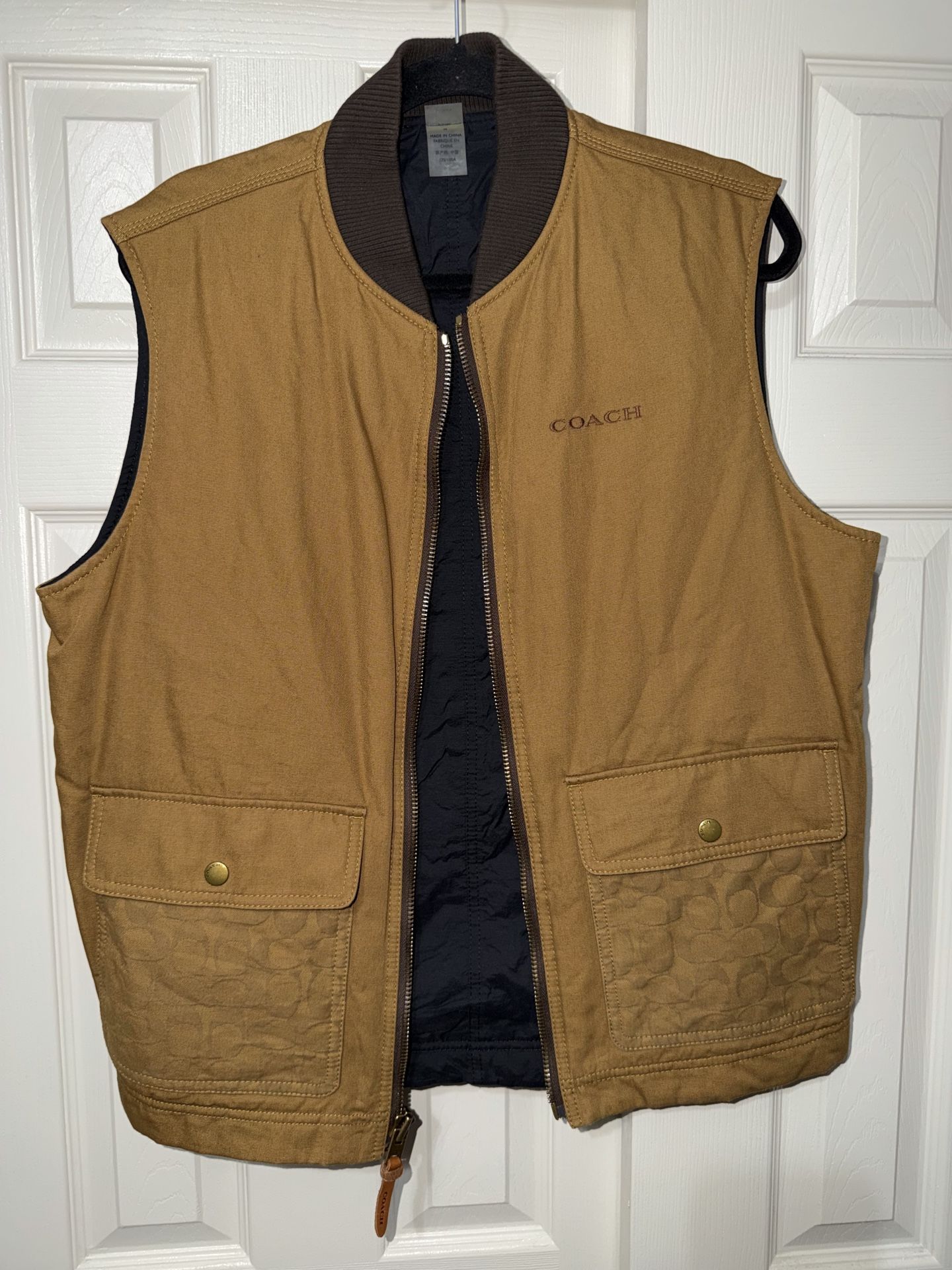 Coach Outlet Reversible Canvas Vest men’s medium m