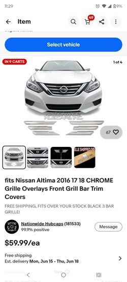 Altima grill cover