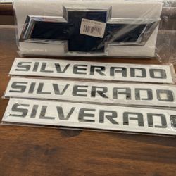 Chevy Silverado front ornament and stickers