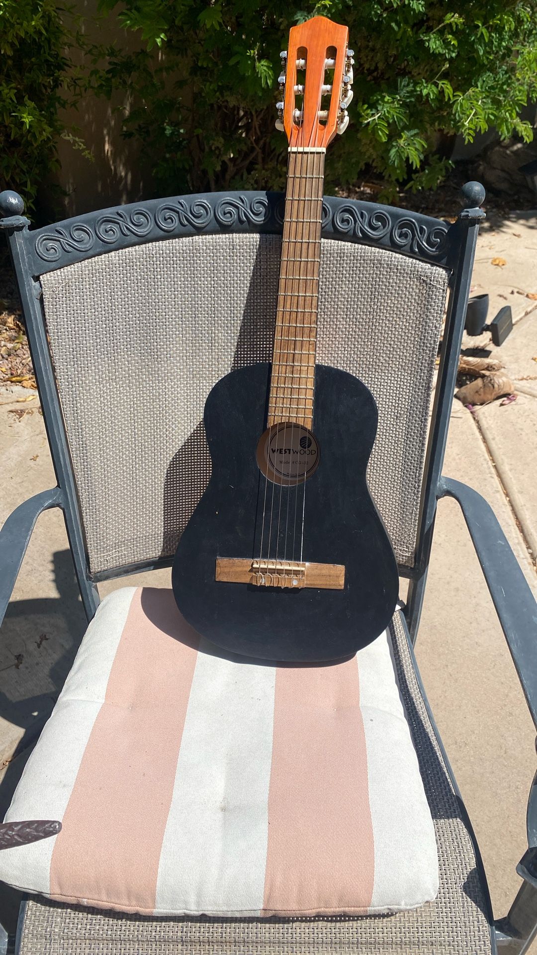 Westwood Model #GC-32 Guitar Painted Black 