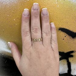 14k PEACE RING 