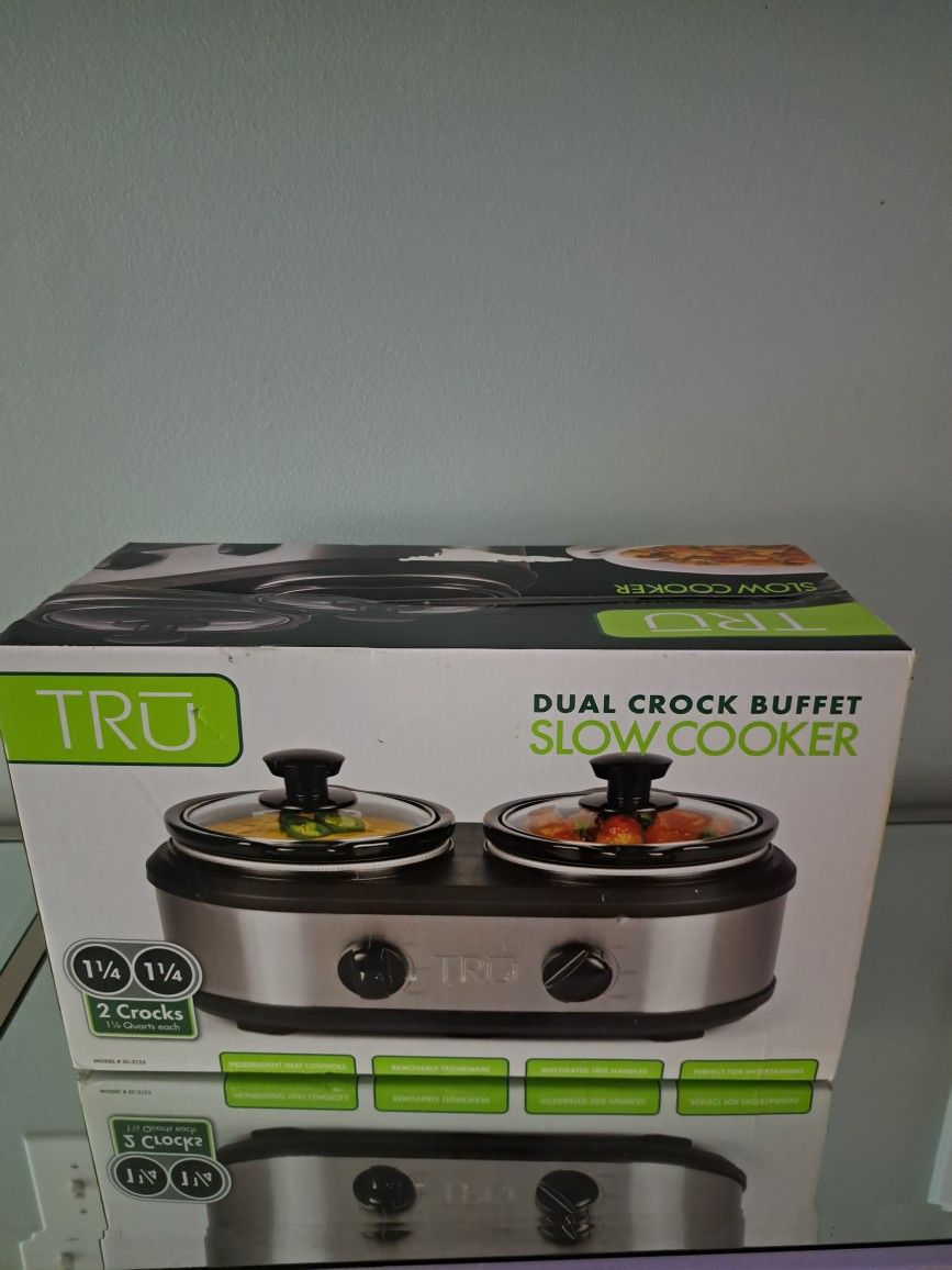 TRU Dual Crock Buffet Slow Cooker