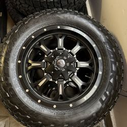 4 Fuel Krank Wheels W/ Falken Wild peak At/3
