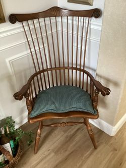 F61764EC: FREDERICK DUCKLOE High Back Windsor Armchair Gentleman's Arm chair #138
