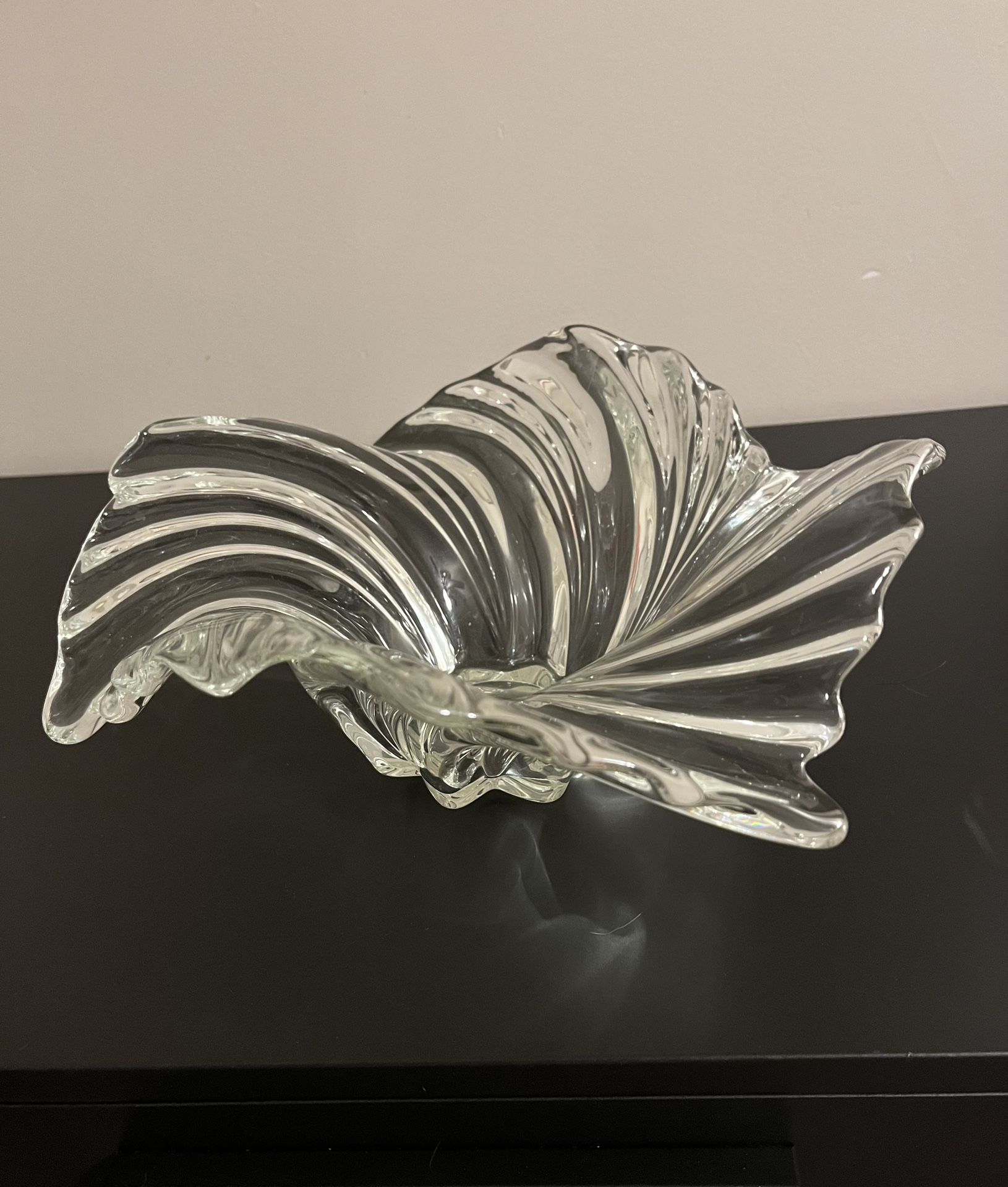 Crystal Swirl Design Accent Dish