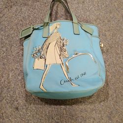 COACH. POOL. OR. BEACH. BAG.  SOLD NEW. OVER   475.00 BUCKS. SELLING. 175