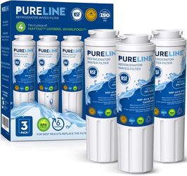 Pureline UKF8001 Refrigerator Water Filter Replacement, EDR4RXD1, Everydrop Filter 4, UKF8001AXX-750, UKF8001AXX-200, Maytag UKF8001, Whirlpool EDR4RX