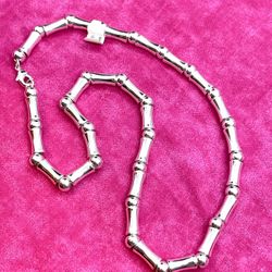 Silver Beaded Necklace