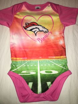6-9 month bronco onesie