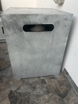 Concrete Propane Tank Holder Side Table - Brand New In Box (3 qty)