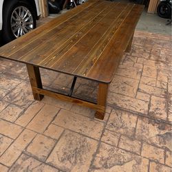 Hardwood foldable dining table