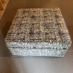 Luxury Upholstered Storage Ottoman – Designer Quality