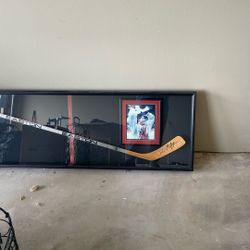 Freaky Signed Hockey Stick And Photo